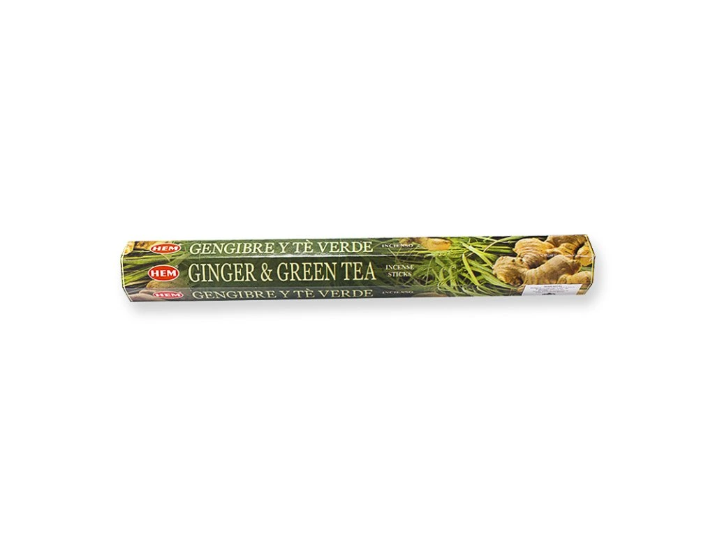 HEM - GINGER & GREEN TEA vonné tyčinky (20ks)